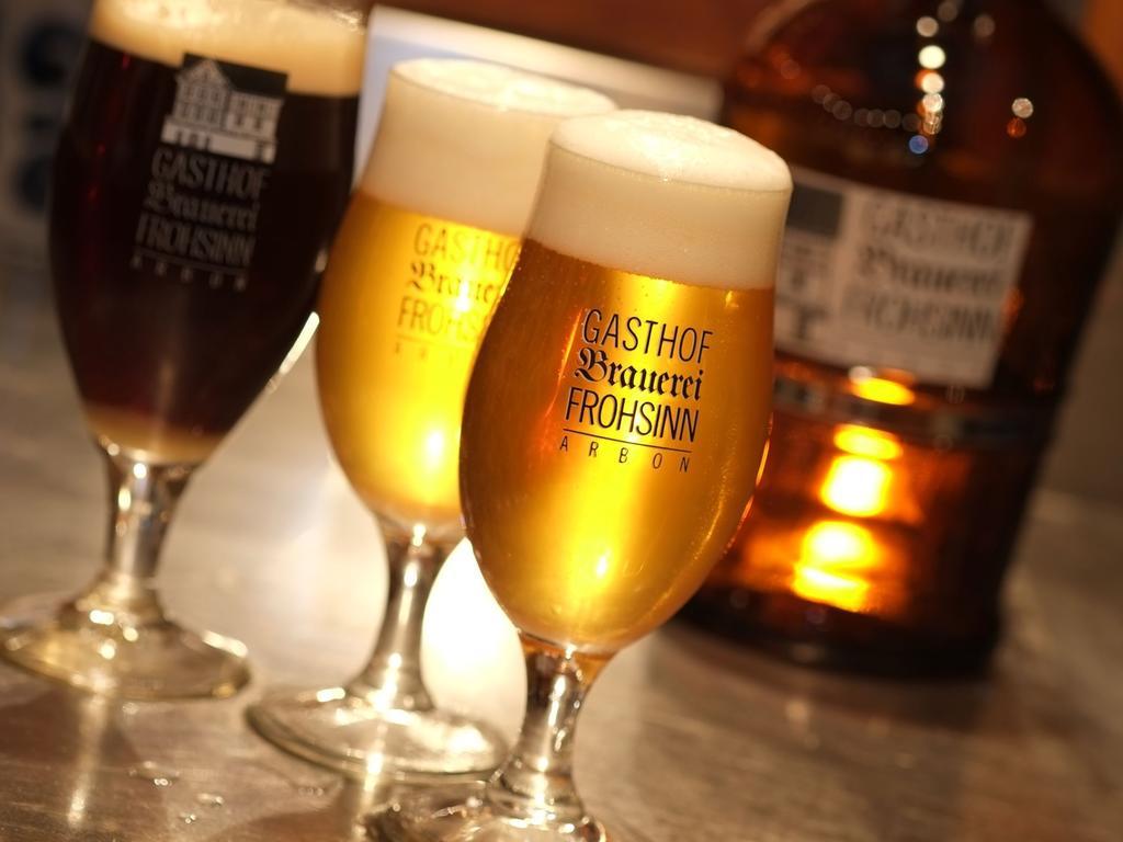ארבון Hotel Brauerei Frohsinn מראה חיצוני תמונה